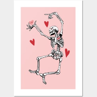 Skeleton Love Posters and Art